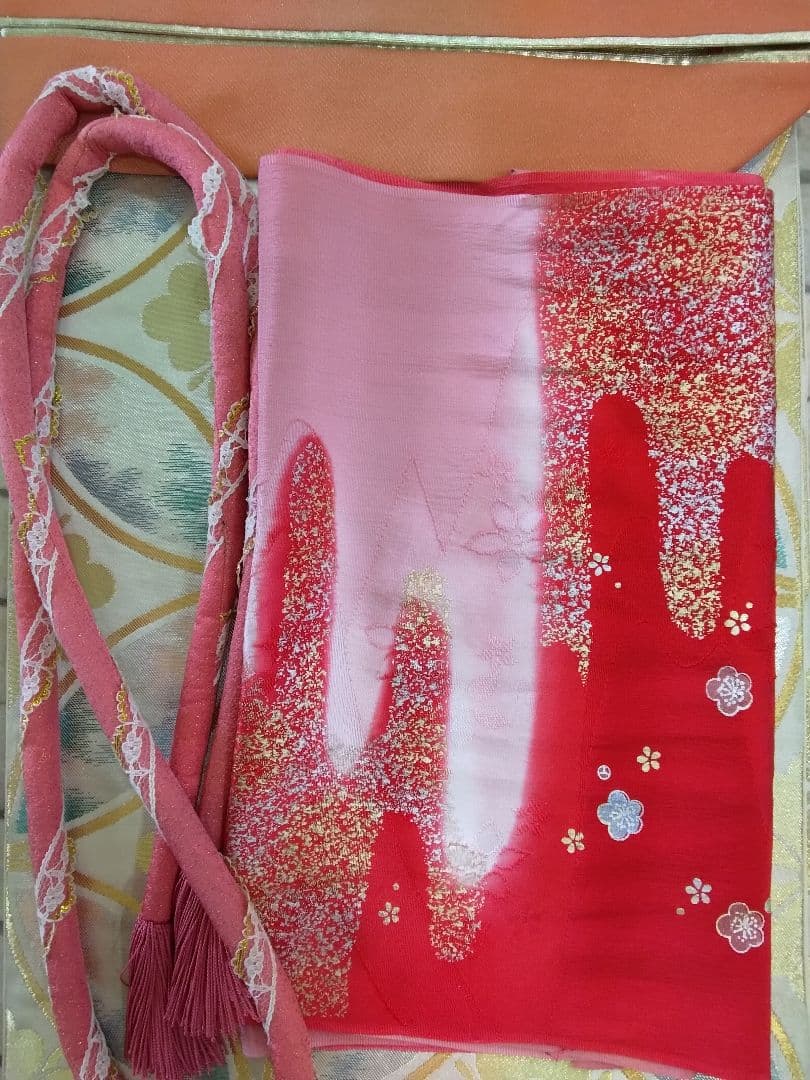 【新春】振袖フルセット、上質正絹振袖成人式、重ね衿、帯揚げ帯締め、西陣袋帯、襦袢