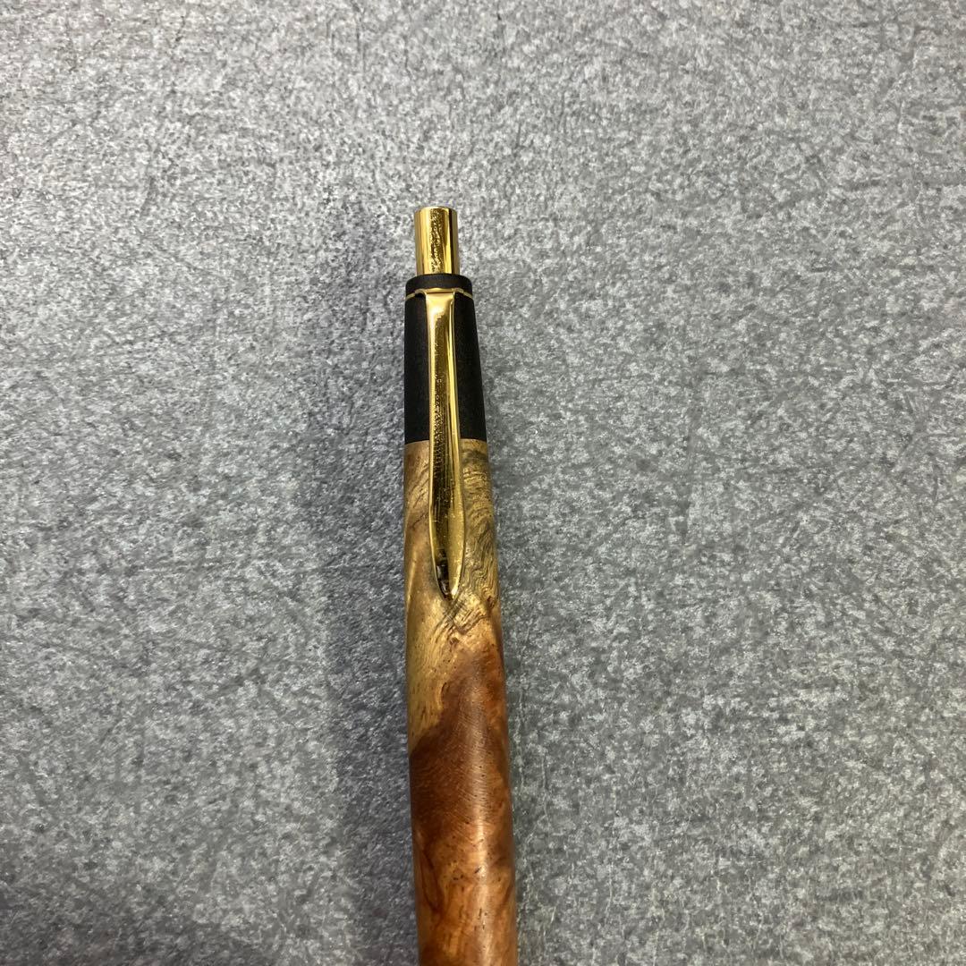 ボナンペン　本花梨瘤源平(アフゼリア) 真鍮金具　シャーペン　検索用　野原工芸