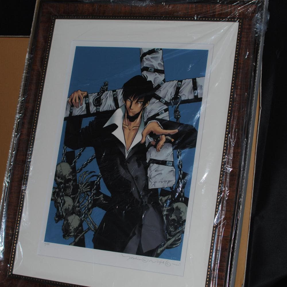 直筆サイン 内藤泰弘の世界展　複製原画T3『ニコラス・D・ウルフウッド』