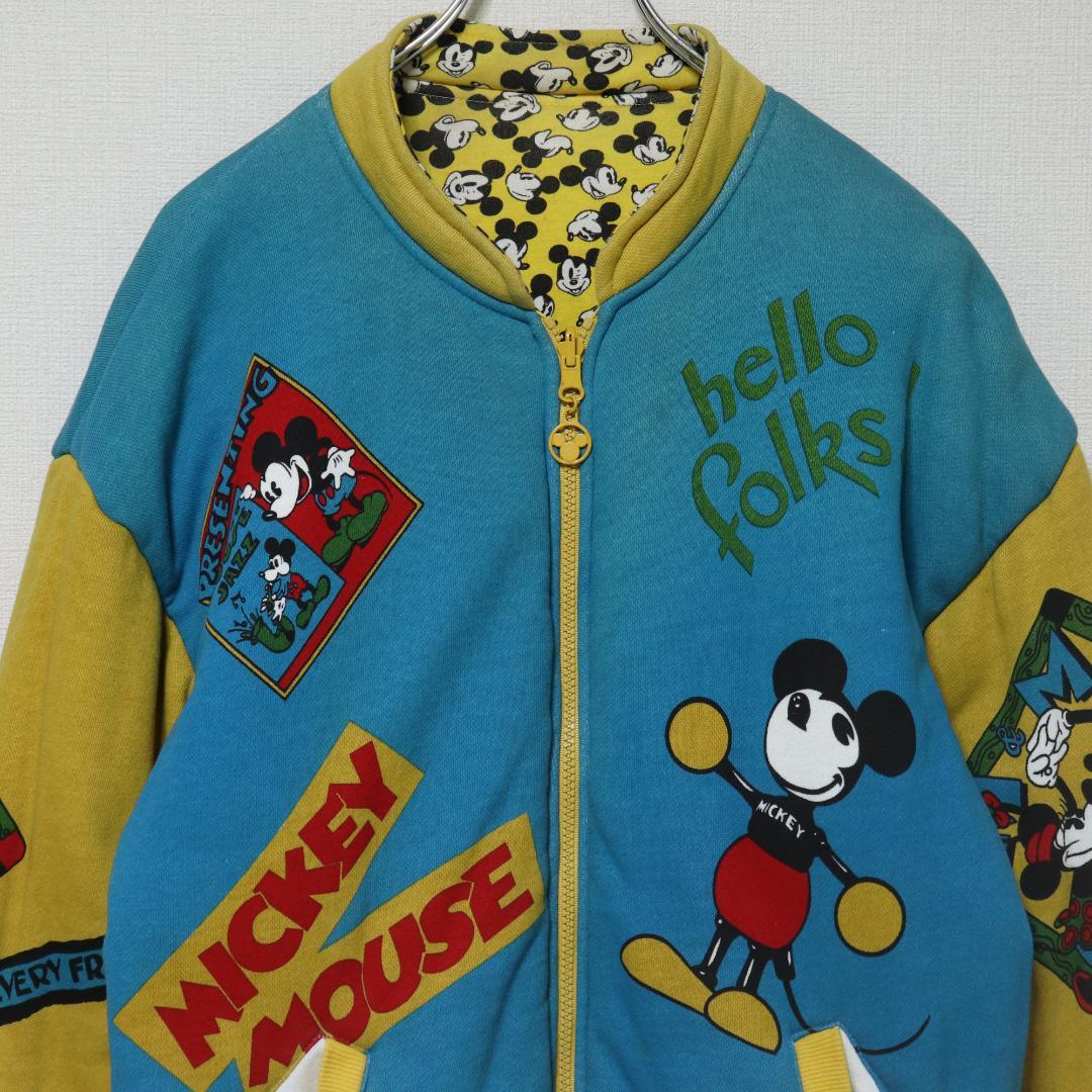 DISNEY ディズニー ミッキーマウス リバーシブル スウェット ジャケット