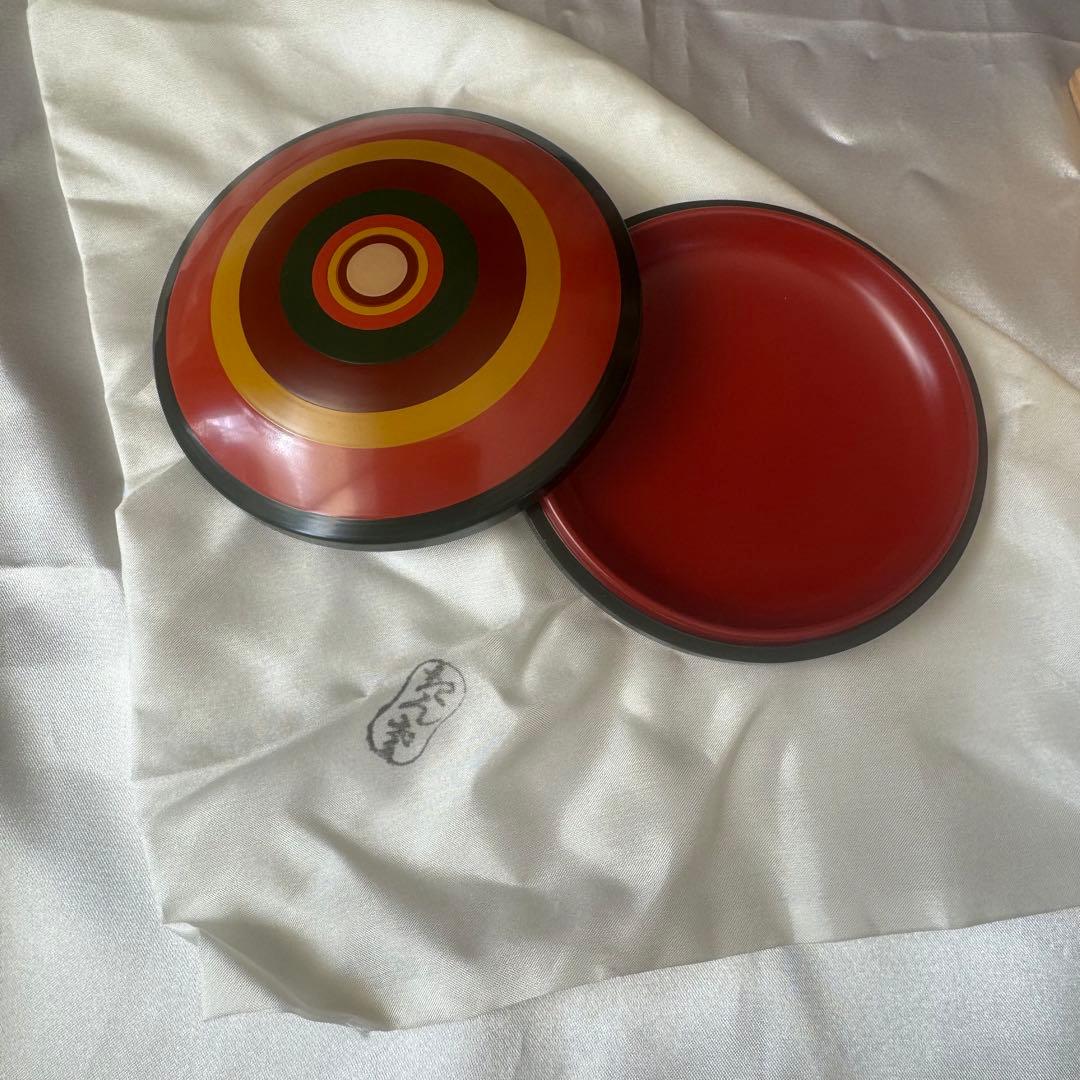 五代川端近左作/独楽塗/香合/茶道具