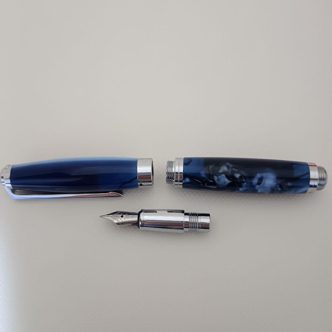 レシーフ　パールソユーズ　万年筆　ブルーオーシャン　F