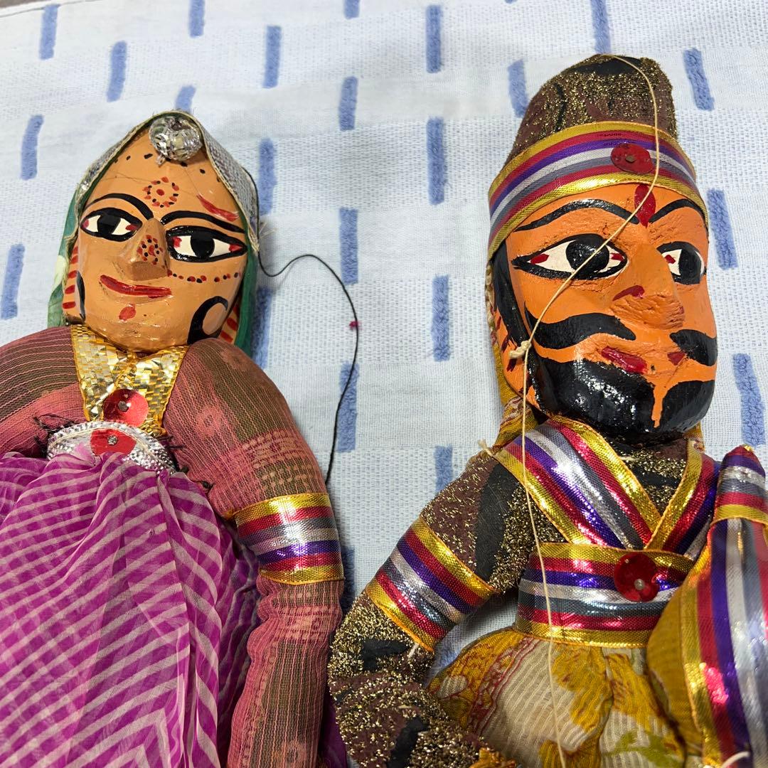 インド　ラジャスタン　民族ビンテージ人形中古