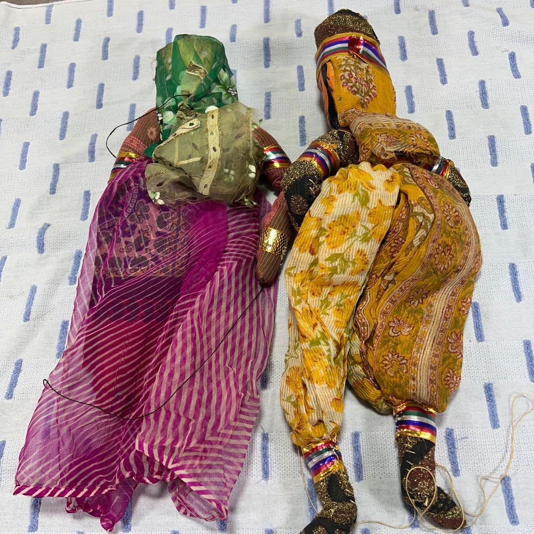 インド　ラジャスタン　民族ビンテージ人形中古