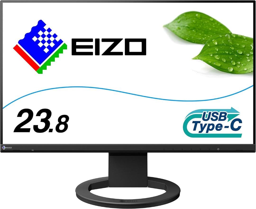 美品 EIZO FlexScan EV2480-ZBK 23.8型USB-C対応