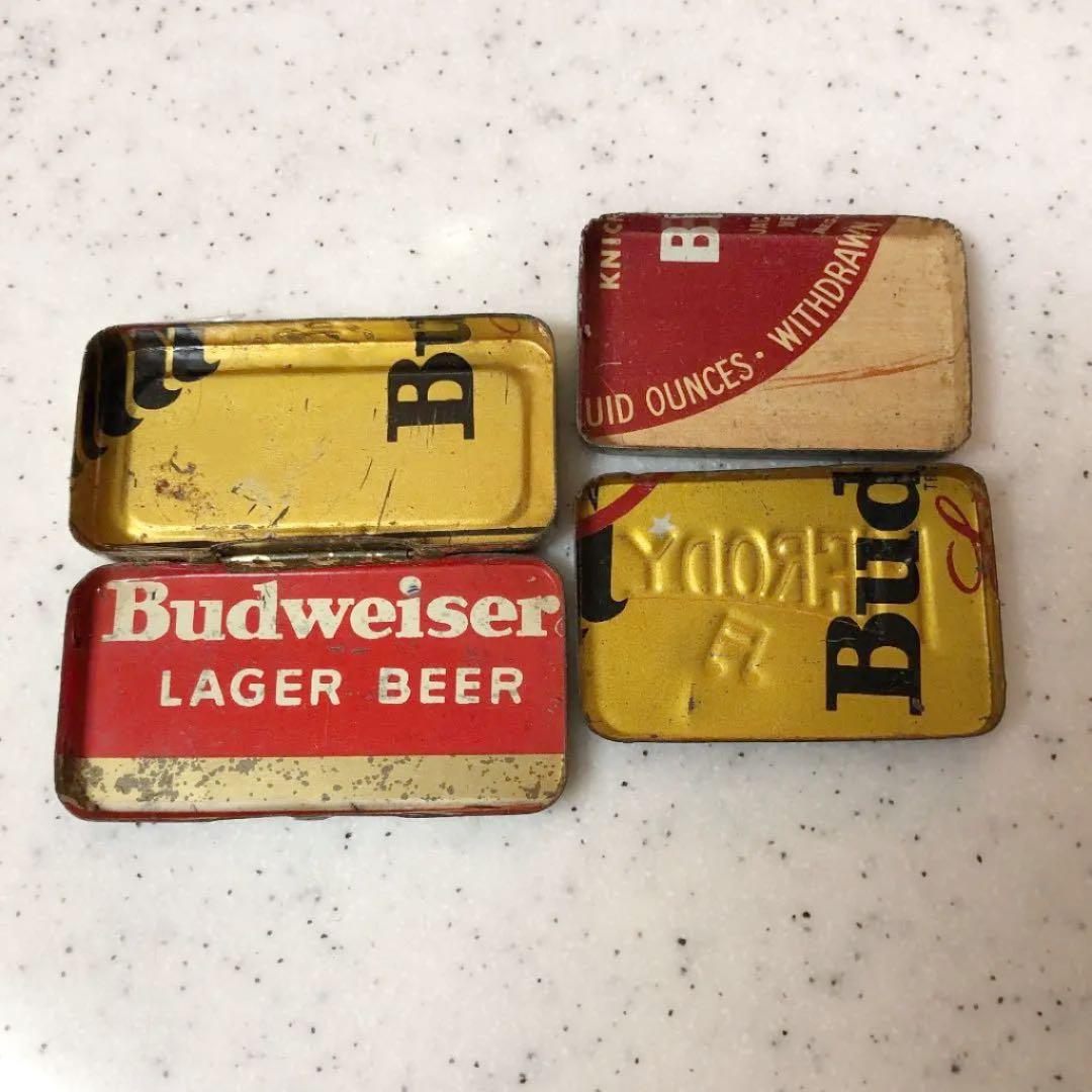 2缶セット 進駐軍廃材リサイクル Budweiser 缶 蓄音機 針