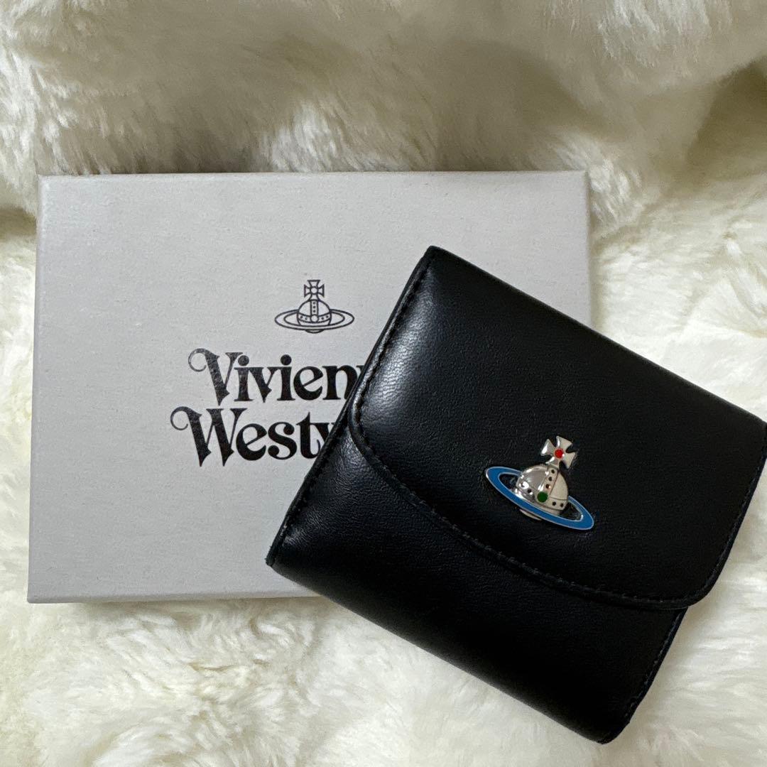 Vivienne Westwood ブラック 二つ折り財布