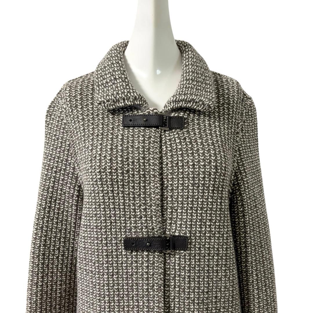 ロロピアーナ　Loro Piana カシミヤ100% コート　ニット　レザー