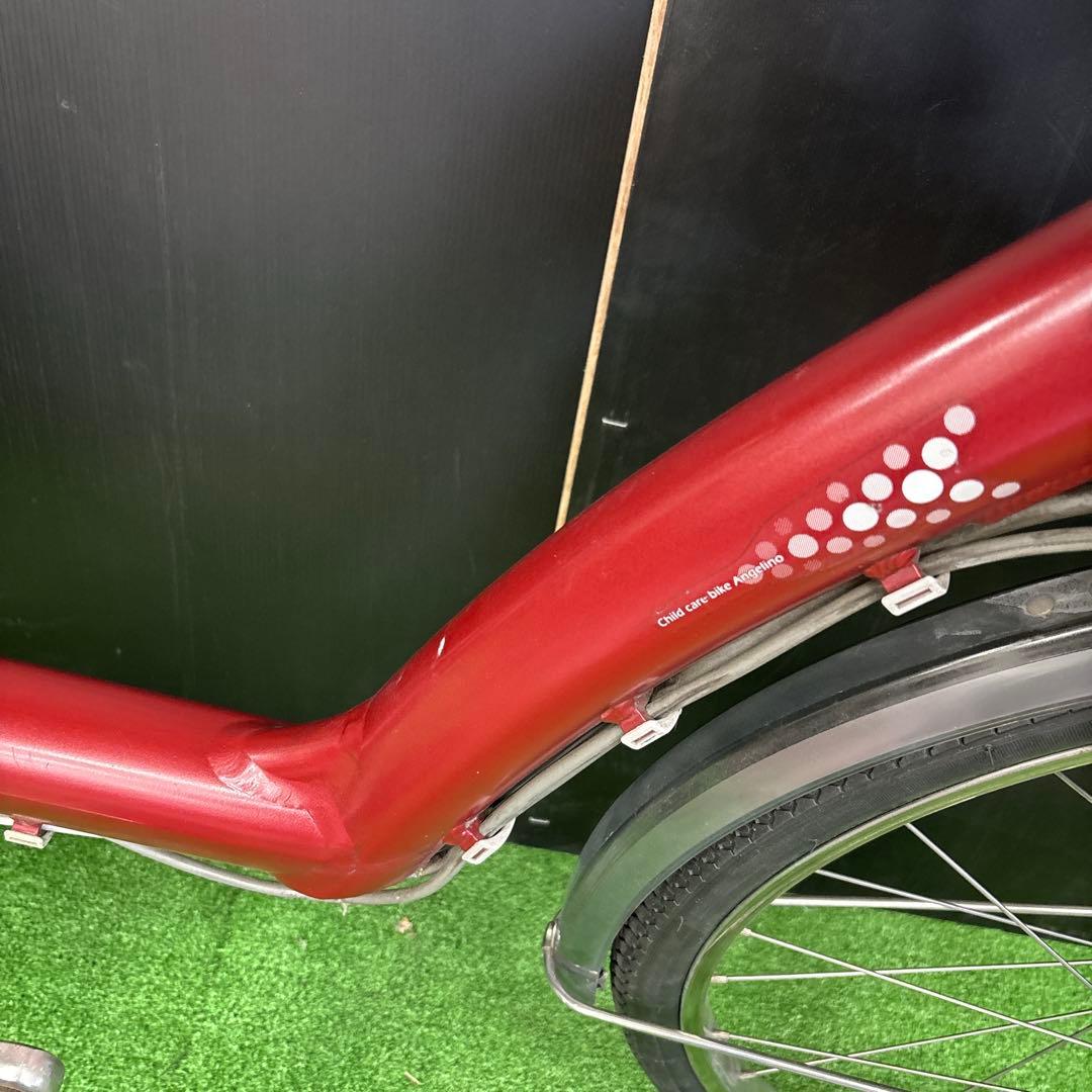 電動自転車 BS Angelino レッド 3人乗り対応　4★