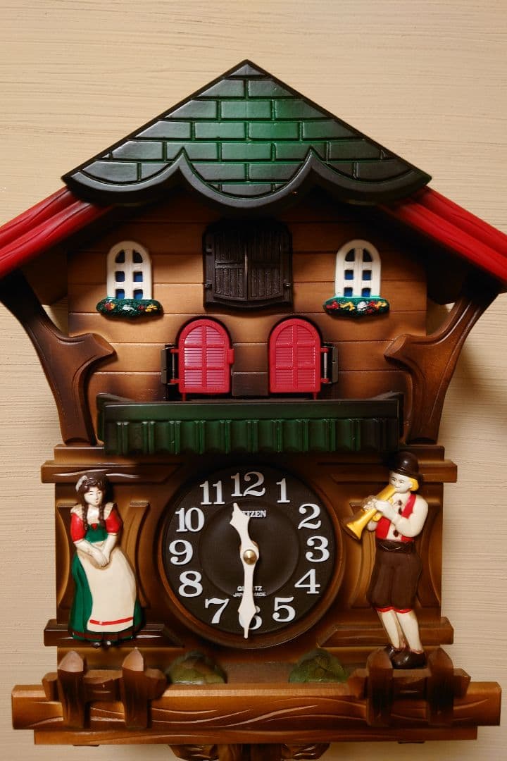 シチズン 鳩時計 木製掛け時計 4MJ734