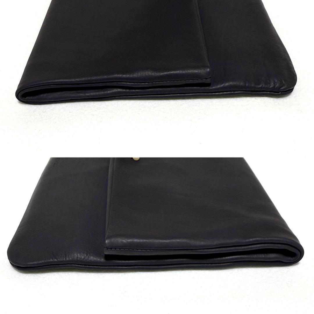 美品 タサキ バランス パール クラッチバッグ カーフレザー 5連 真珠 ポーチ