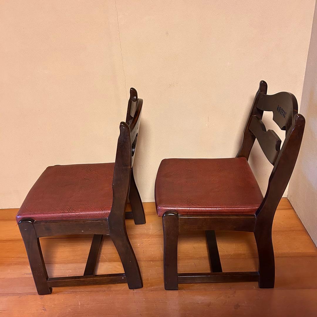 カリモク　ROSTIC 木製椅子2脚セット