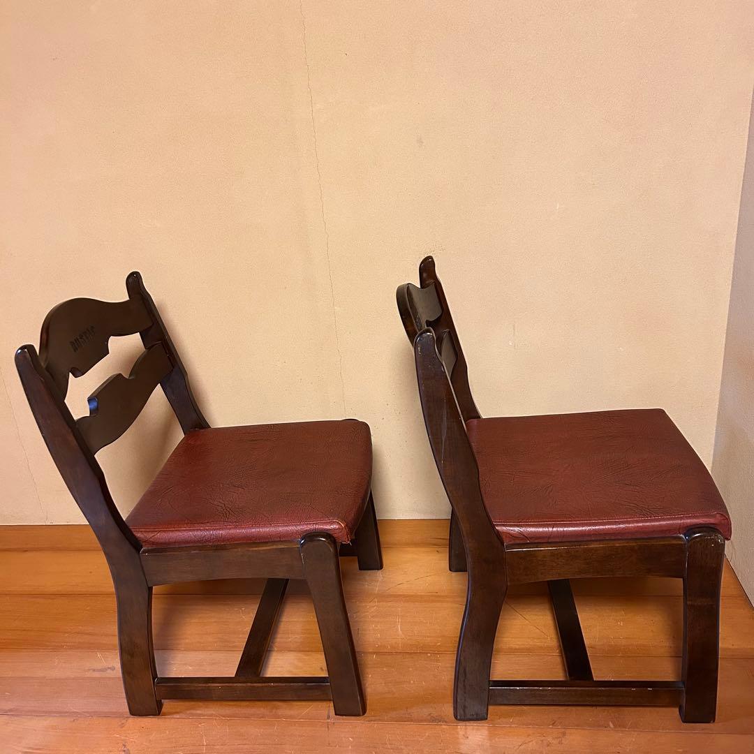 カリモク　ROSTIC 木製椅子2脚セット