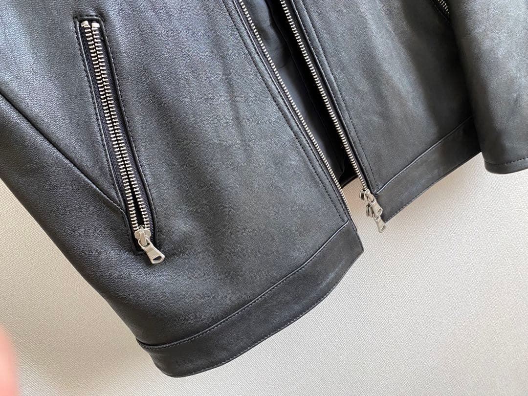 超美品　FREAK'S STOREシングルライダースジャケット　レザージャケット