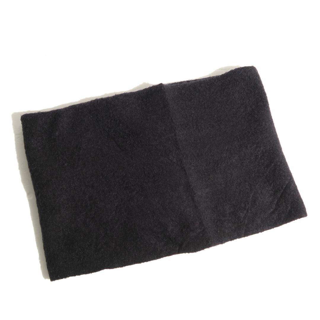 COMOLI シルクフリース ネックウォーマー ブラック コモリ