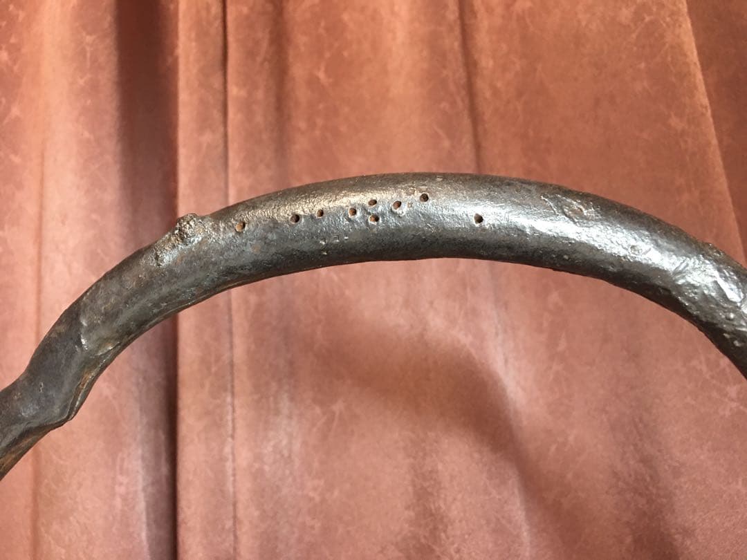 南部鉄瓶　骨董大きな鉄瓶