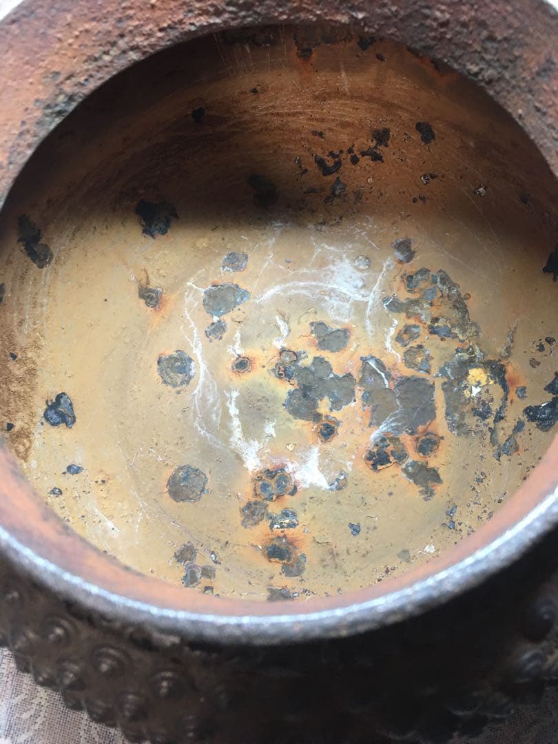 南部鉄瓶　骨董大きな鉄瓶