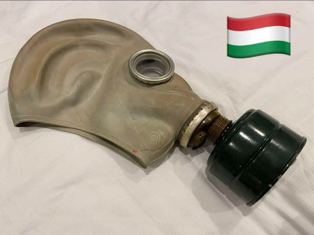 実物美品　ソビエト時代　ハンガリー軍M87 ガスマスク Φ286ソ連軍式