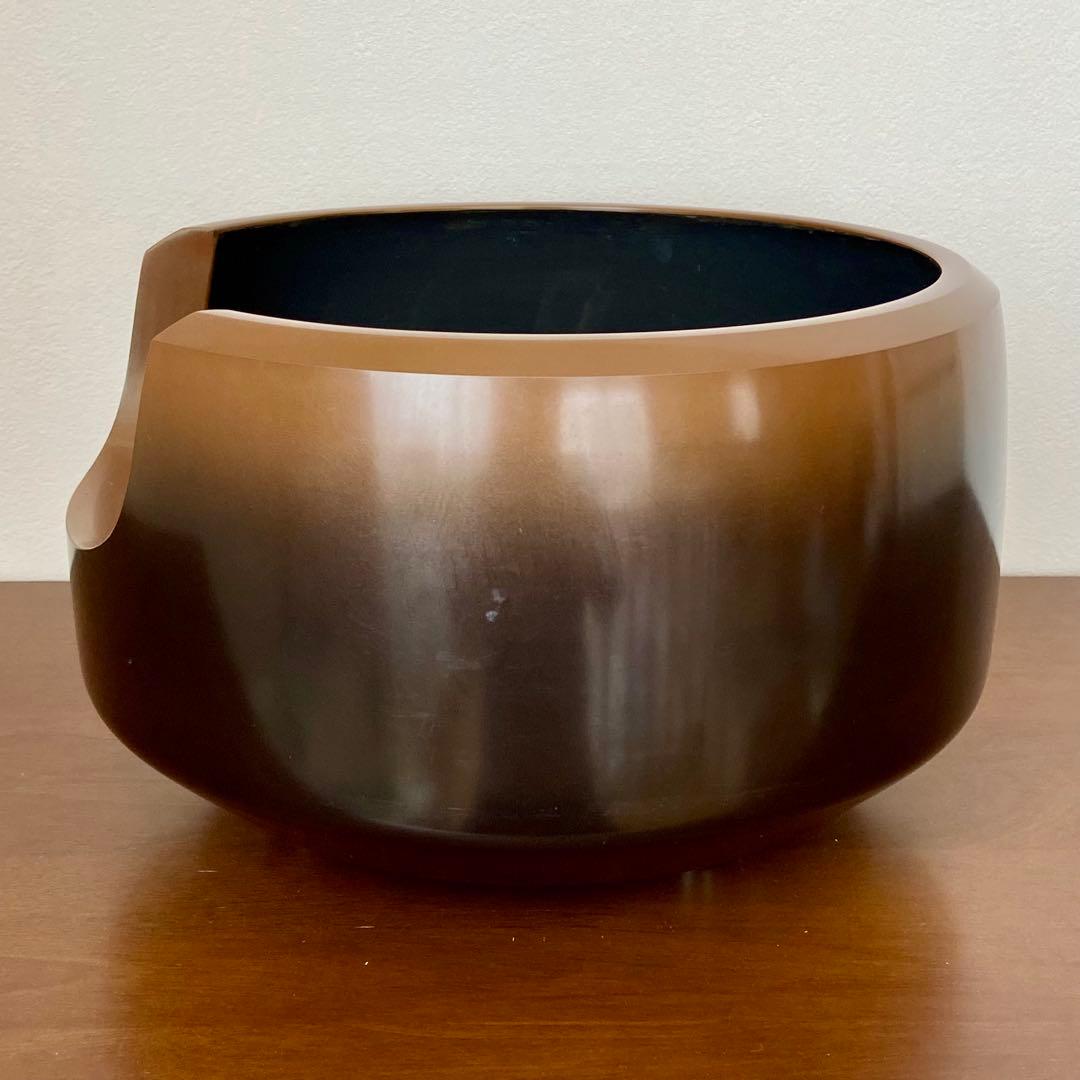 面取風炉 唐銅　鋳師 永洲　共箱入　茶道具　茶器　金属工芸　伝統工芸品