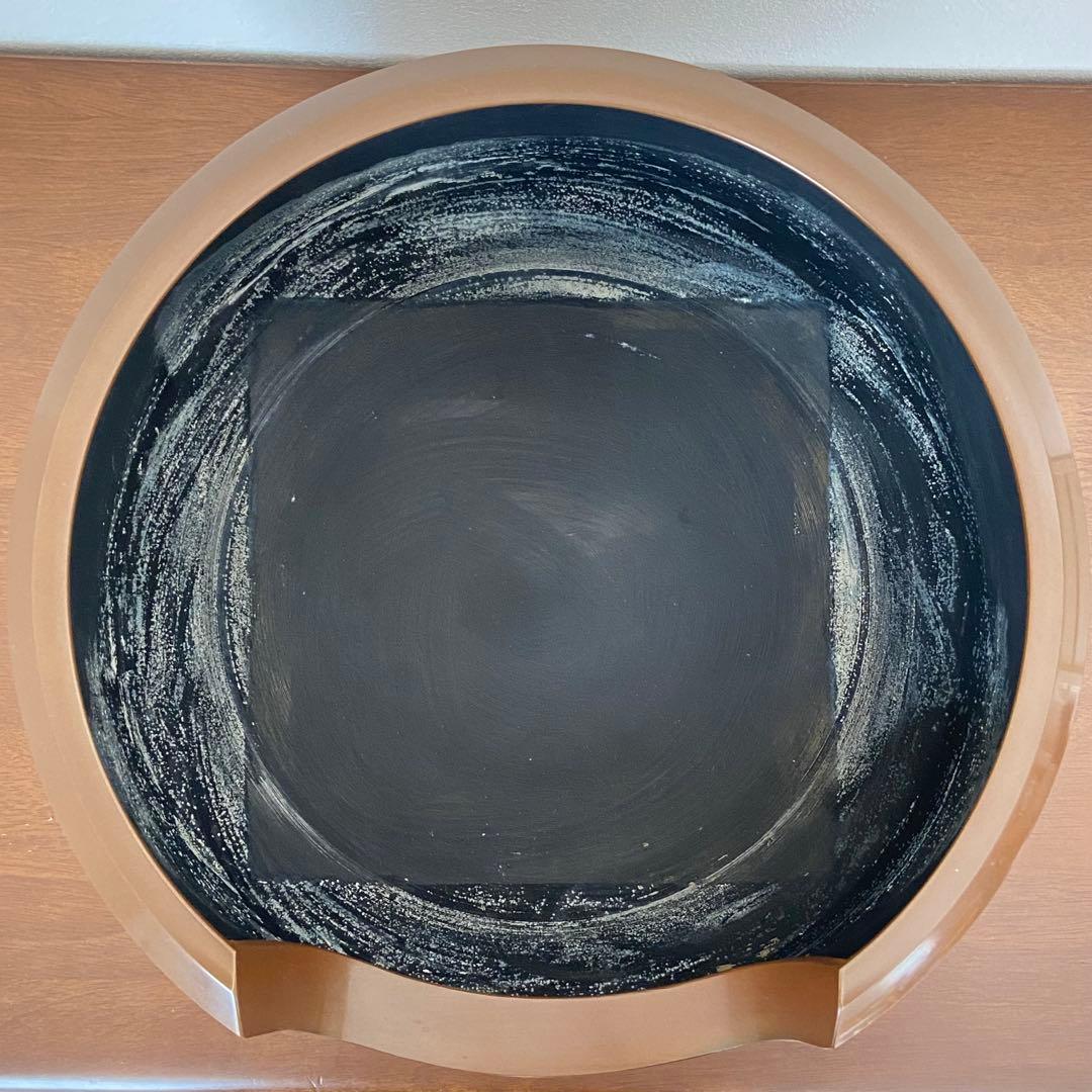 面取風炉 唐銅　鋳師 永洲　共箱入　茶道具　茶器　金属工芸　伝統工芸品