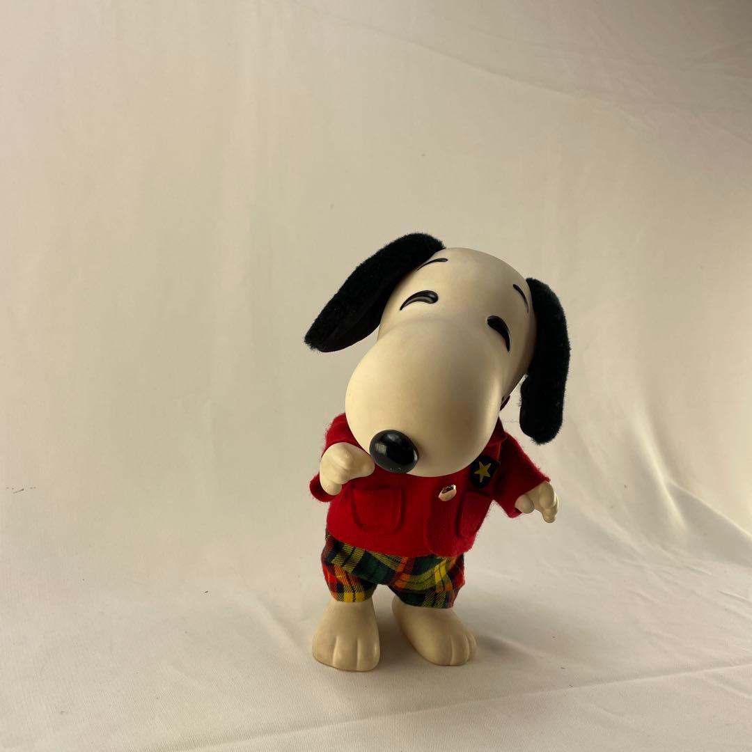 ヴィンテージスヌーピー ソフビフィギュア 赤いジャケット