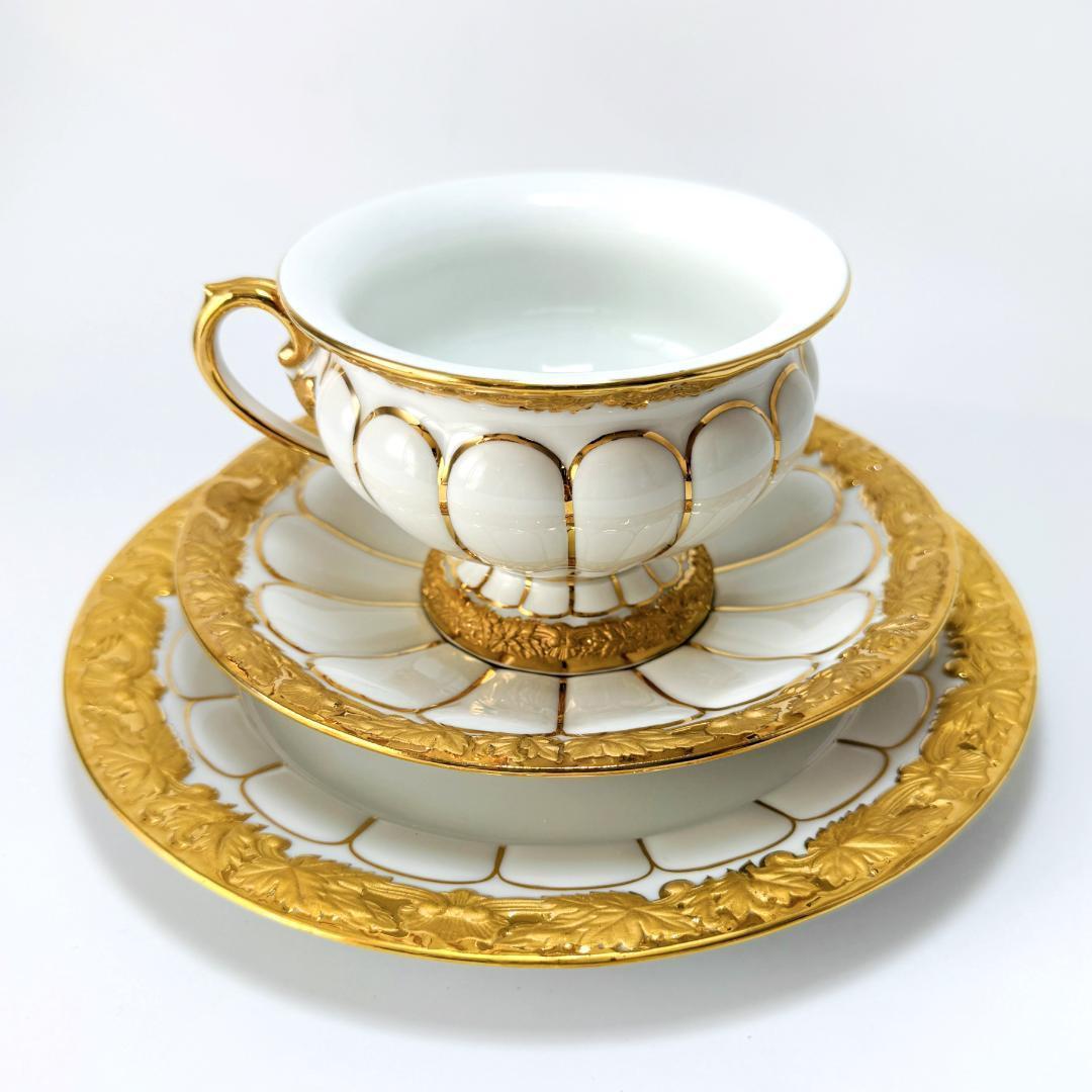 ★マイセン★1級品/Xフォーム/カップ＆ソーサ/デザート皿/グランツゴールド