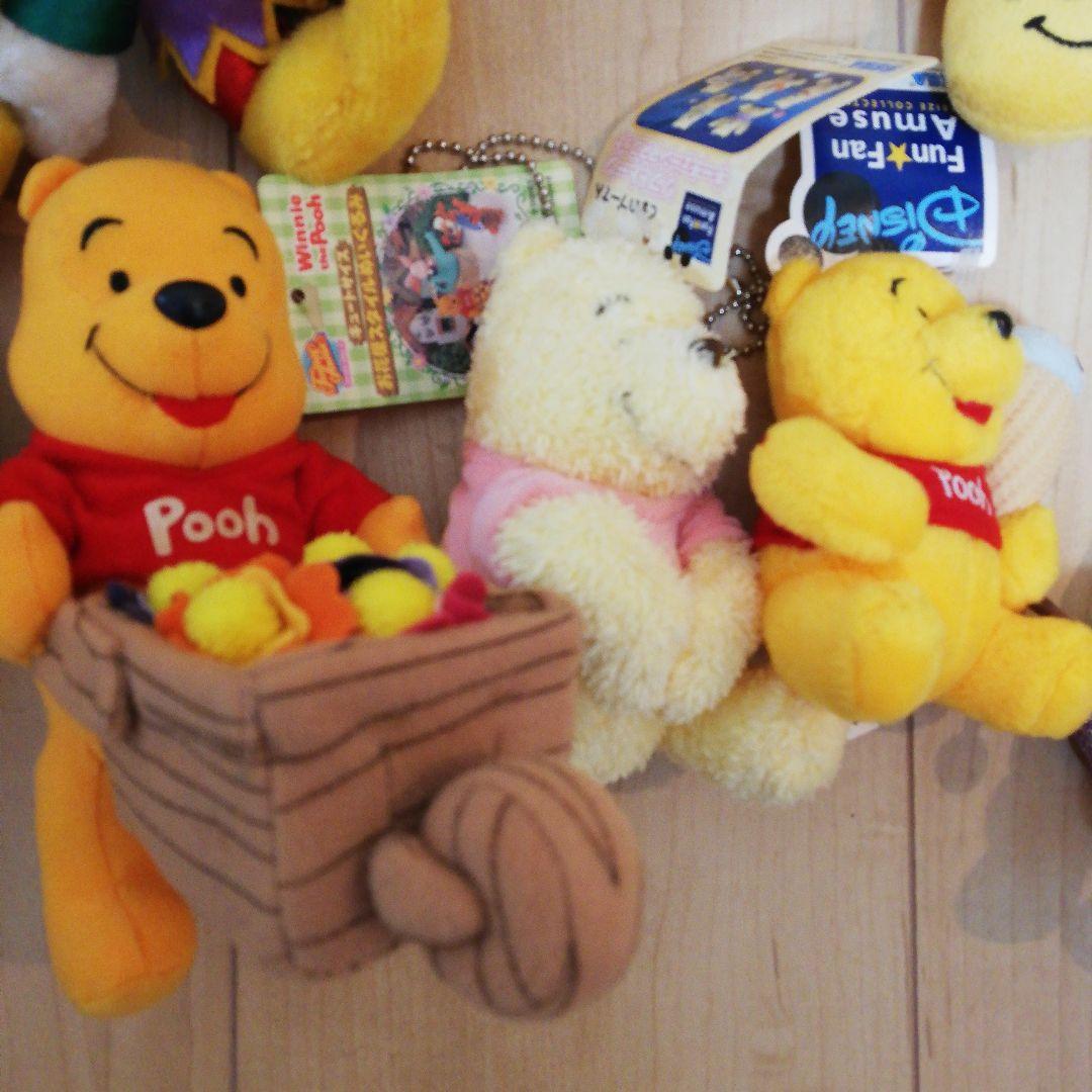 ディズニー　プーさん　ミッキー　 ぬいぐるみセット　キーホルダー　レトロ　レア