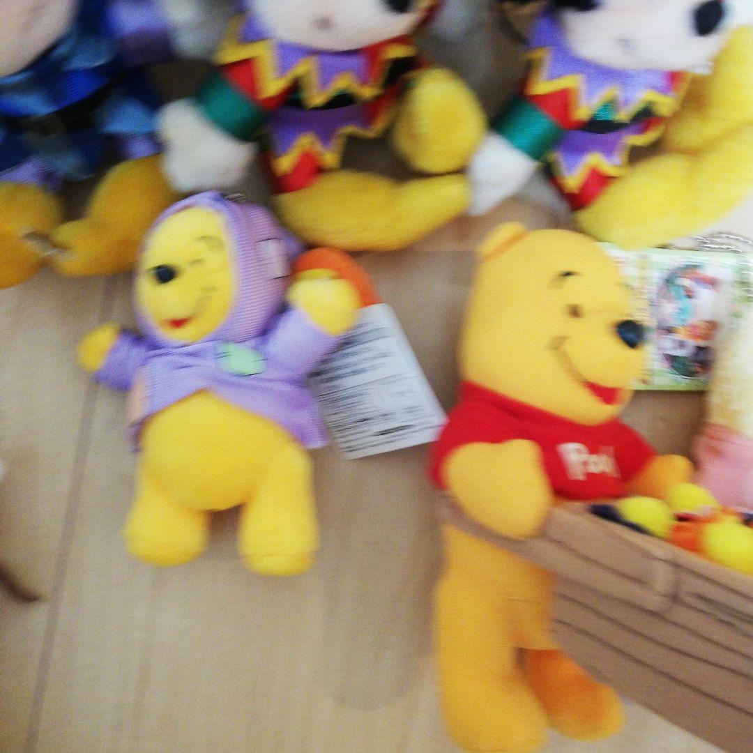 ディズニー　プーさん　ミッキー　 ぬいぐるみセット　キーホルダー　レトロ　レア