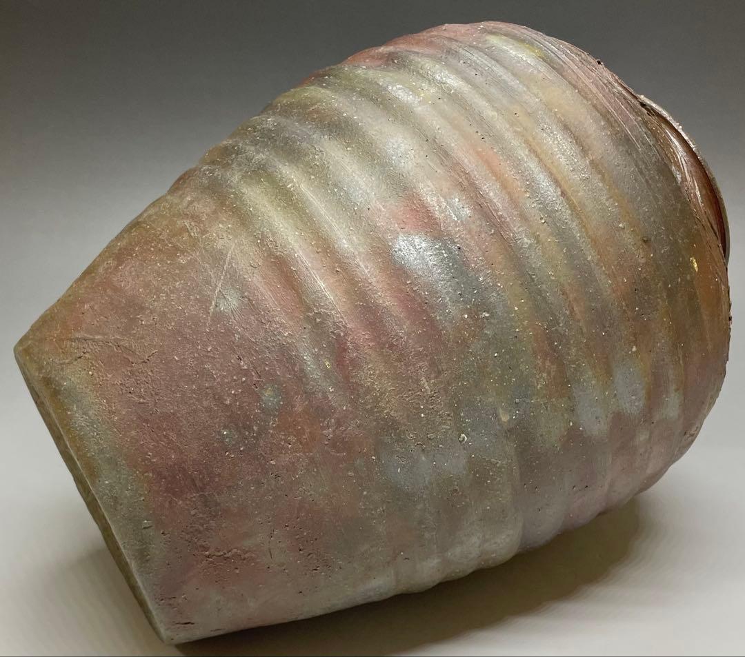 古備前　波状文壺　箱付　X593