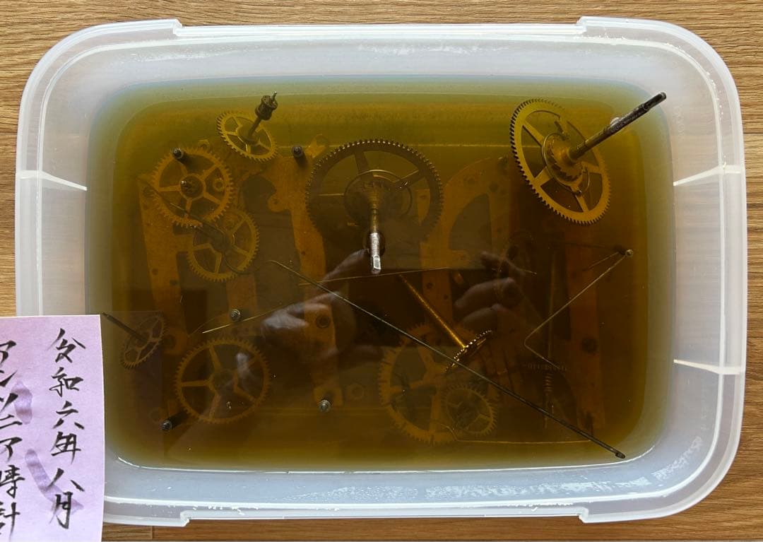 柱時計　掛時計　ゼンマイ　整備済　オーバーホール　レトロ　アンティーク　10