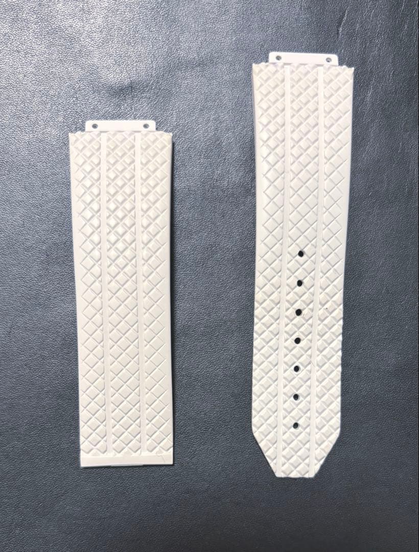 純正本物　銀座店購入　Hublot ビッグバンホワイトラバーベルト