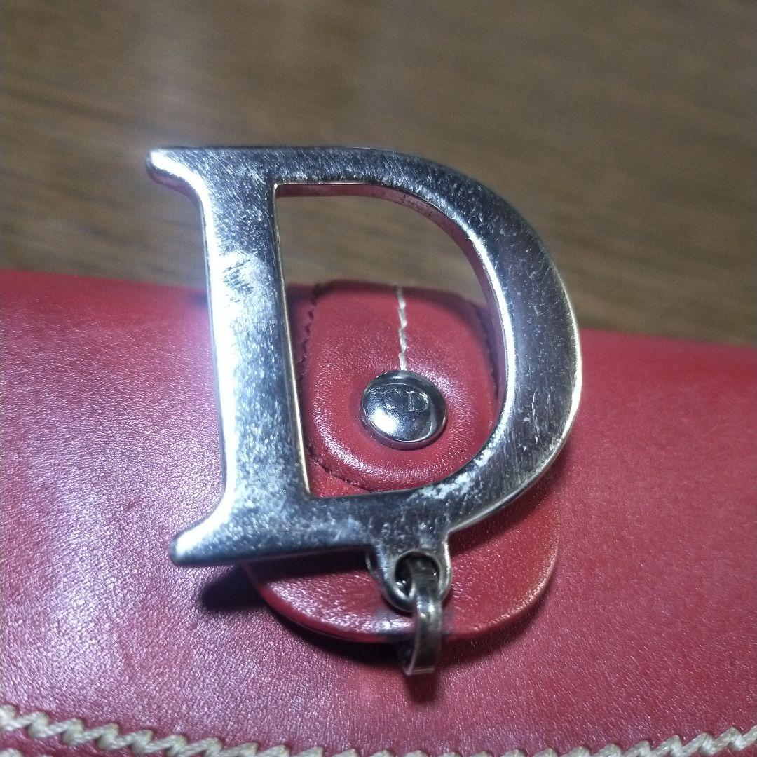 Christian Dior Dチャームイタリア製 二つ折り長財布