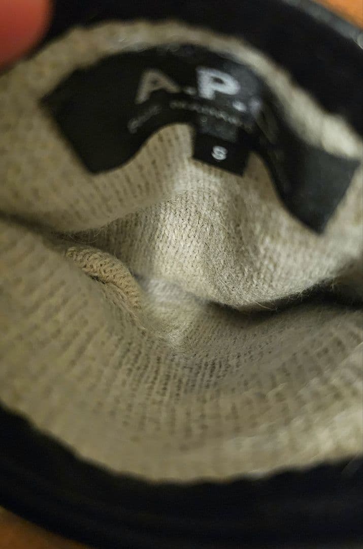 A.P.C. ブラック レザー手袋 S