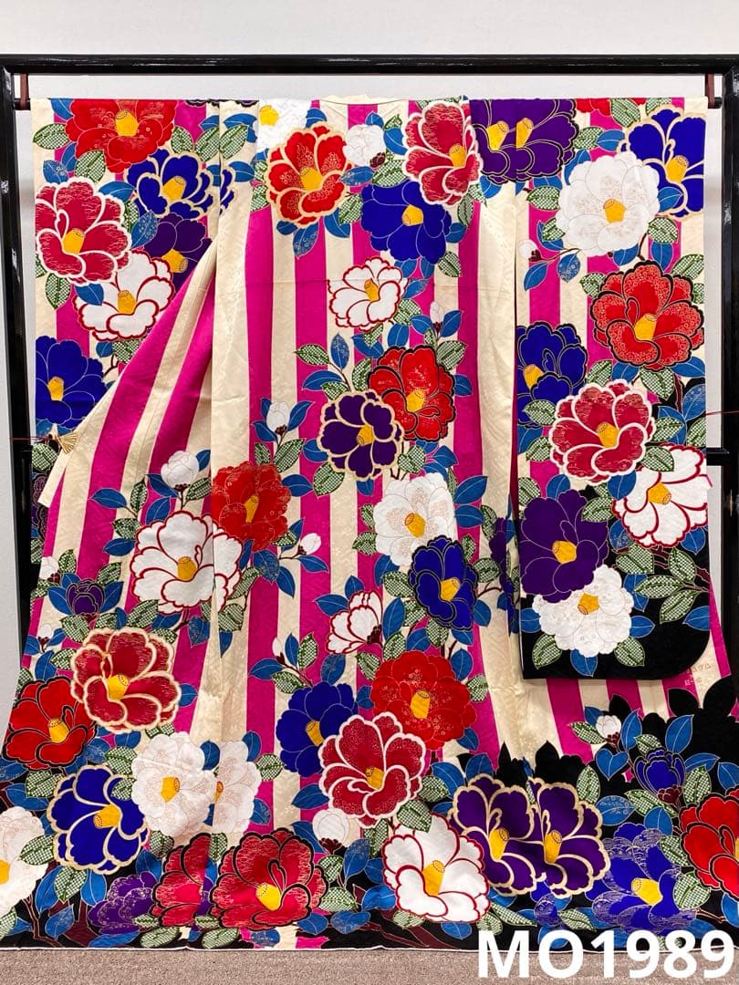 コラボ振袖 AMIAYA×紅一点 金駒 金彩 身丈175cm 身幅ゆったりめ