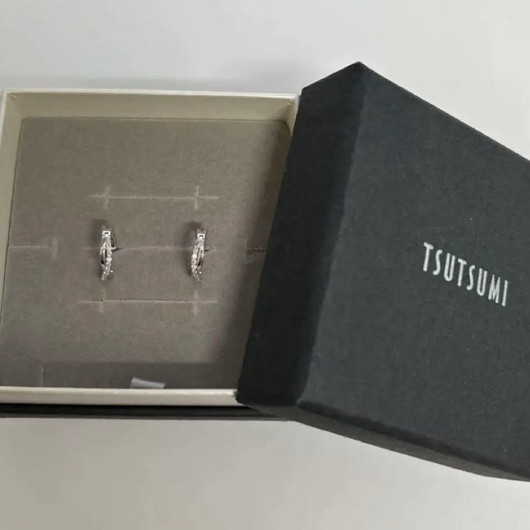 K10ホワイトゴールド ダイヤモンド ピアス