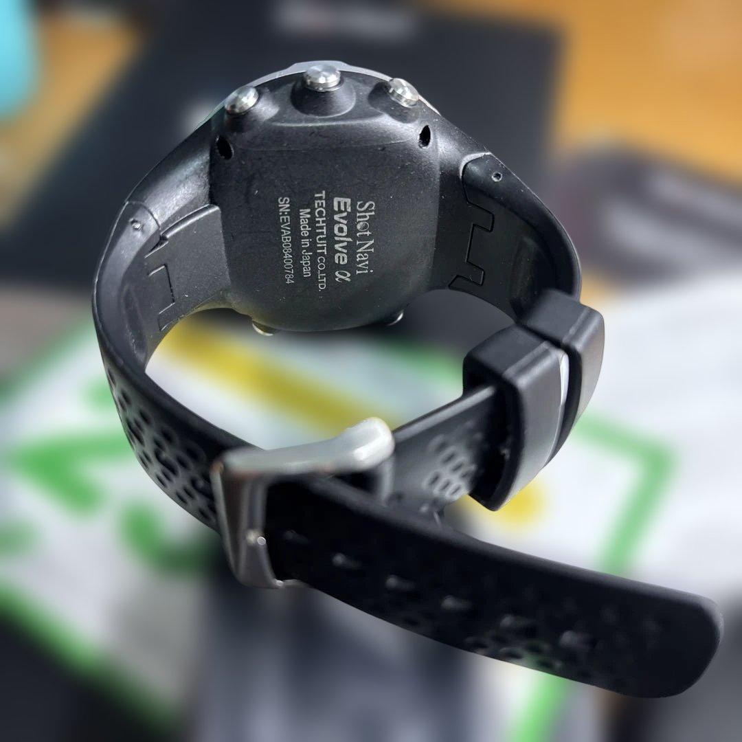 Shot Navi Evolve α Golf GPS Watch ブラック
