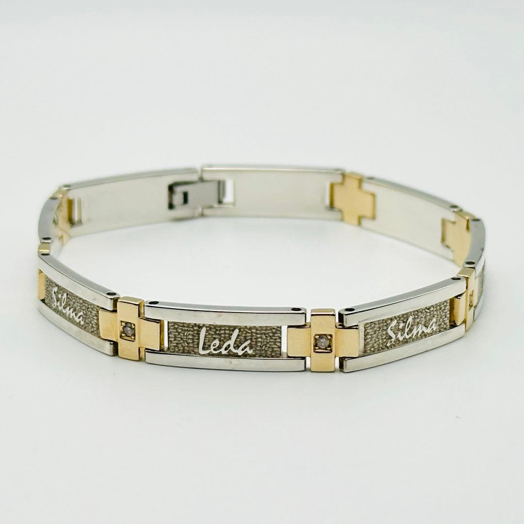 レダシルマ　Tennis combi ブレスレット　k10 シルバー ダイヤ