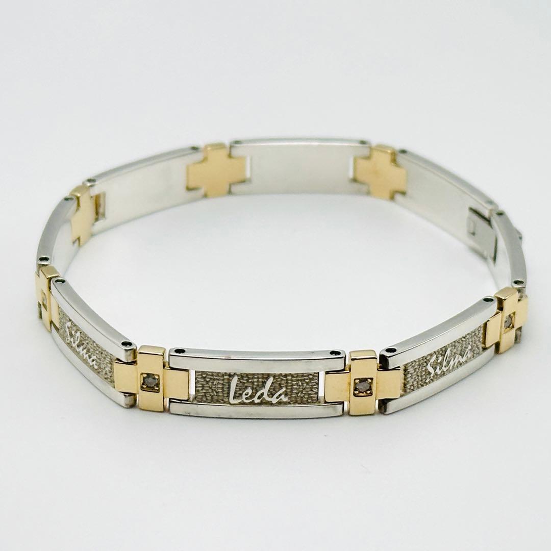 レダシルマ　Tennis combi ブレスレット　k10 シルバー ダイヤ