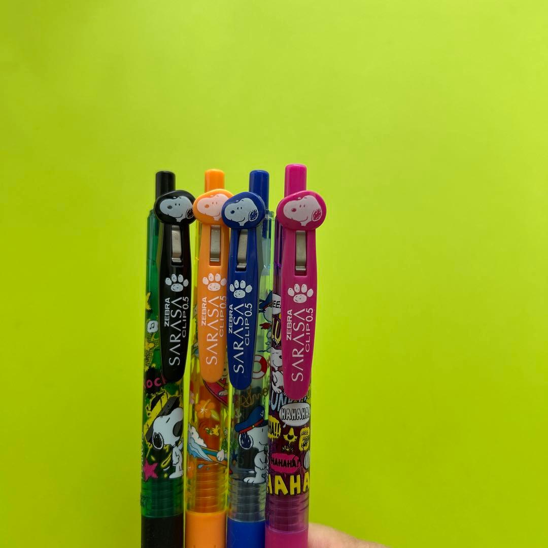 サラサ　ゲル　ボールペン スヌーピー 10本　SARASA Clip 0.5mm