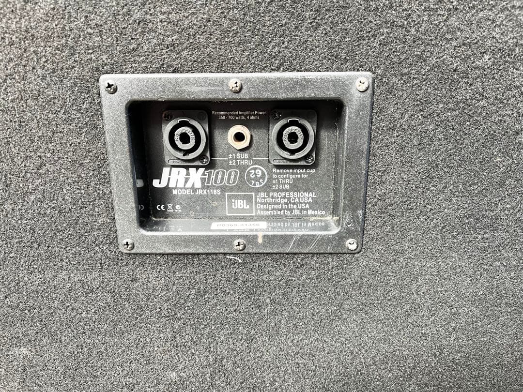JBL JRX 118S サブウーファー1台