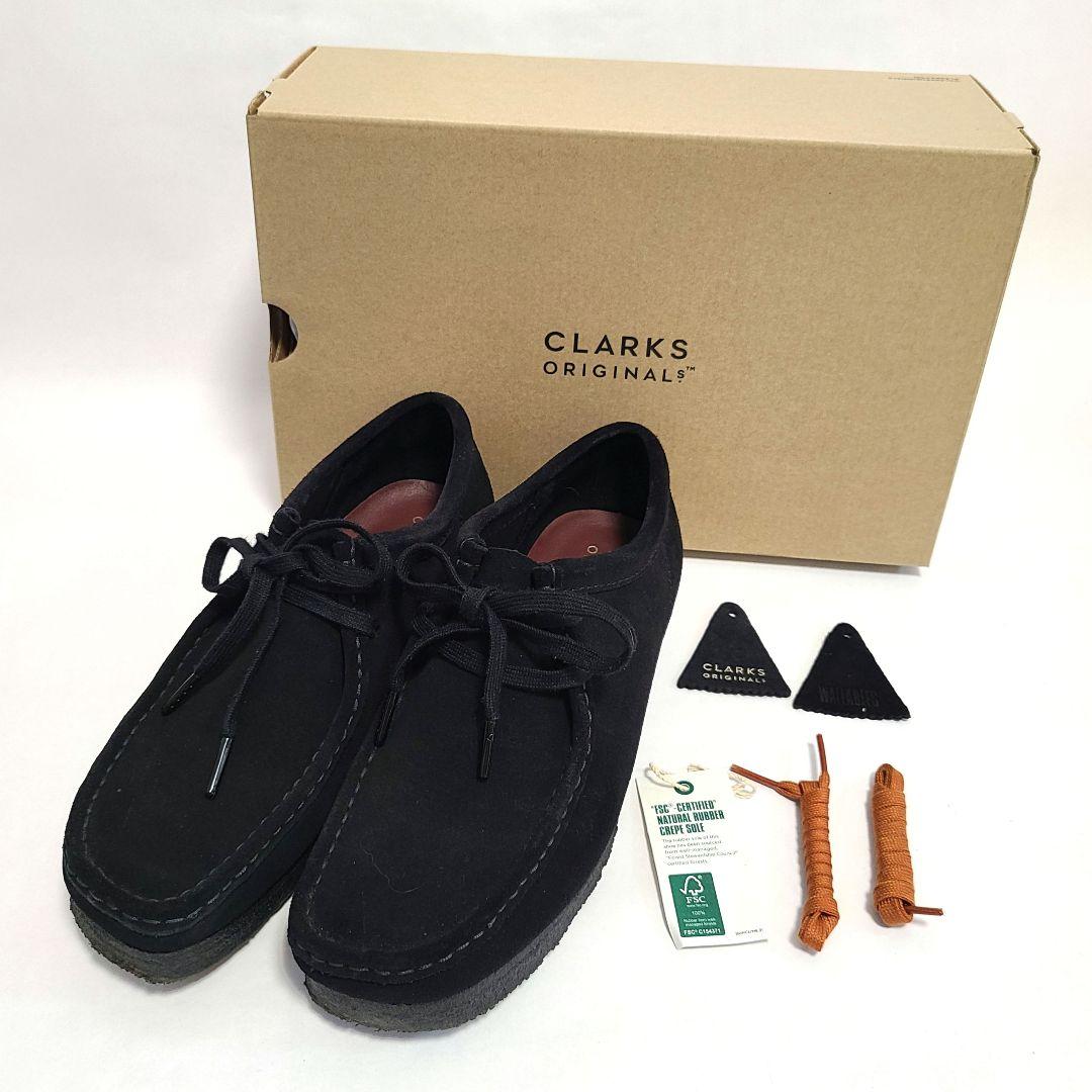 美品Clark Wallabee メンズ 6.5 ブラック ユナイテッドアローズ
