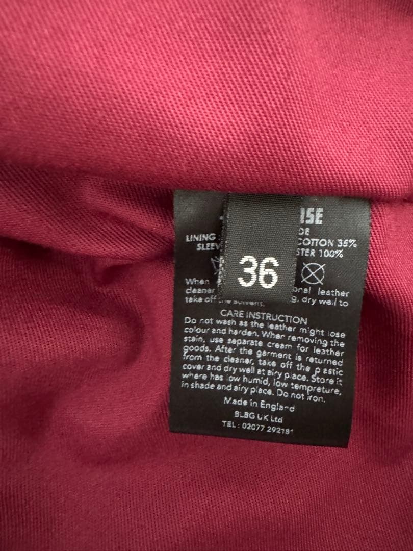 ◆美品◆JAMES GROSE◆ライダースジャケット◆襟ボア脱着可◆英国製