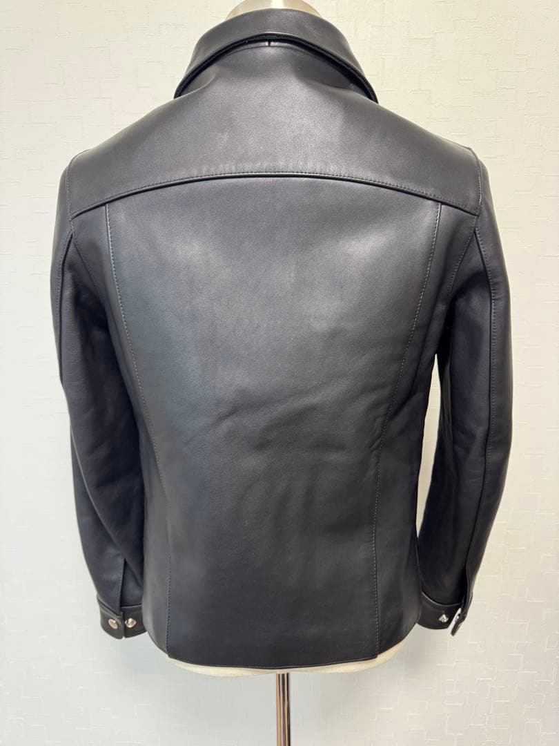 ◆美品◆JAMES GROSE◆ライダースジャケット◆襟ボア脱着可◆英国製