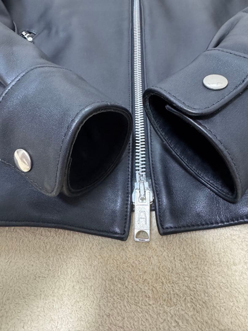 ◆美品◆JAMES GROSE◆ライダースジャケット◆襟ボア脱着可◆英国製