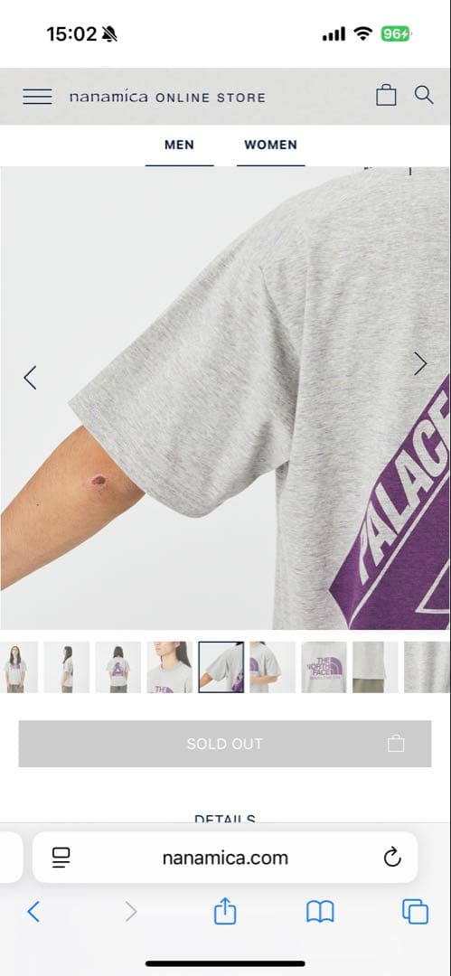 トップス PALACE x The North Face Purple Label L