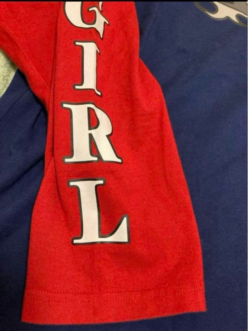 《大人気完売品》あいみょん着用❗️X-girl ロンTネイビー長袖リンガーTシャツ