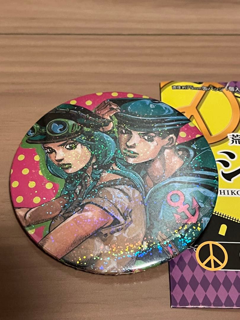 新品 ジョジョ展 コレクション 缶バッジ 東方定助 広瀬康穂 ホログラム レア