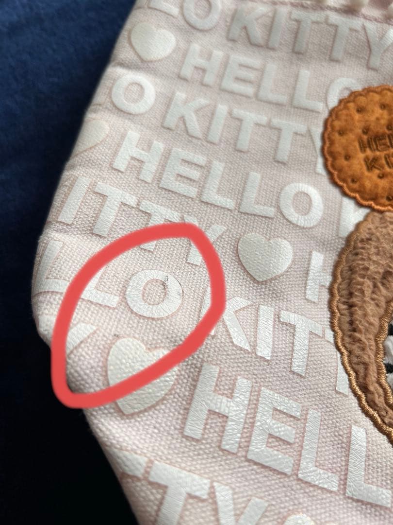 ハローキティ キティーちゃん　サンリオ　ビスケット　トート　中古