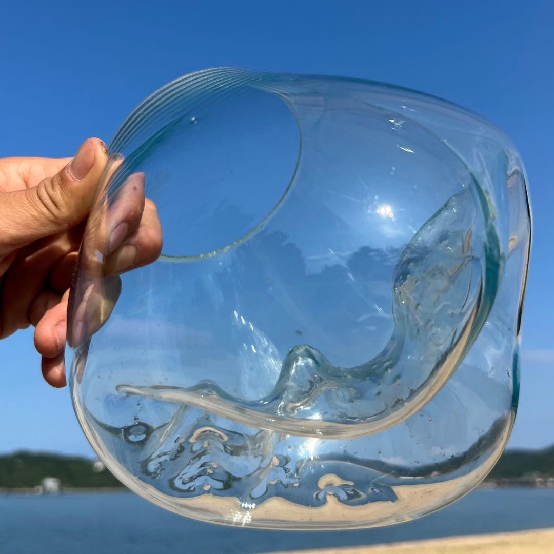 流木ガラスオブジェ大F 花瓶 金魚鉢 ガーデニング フラワーポット 水槽 アート