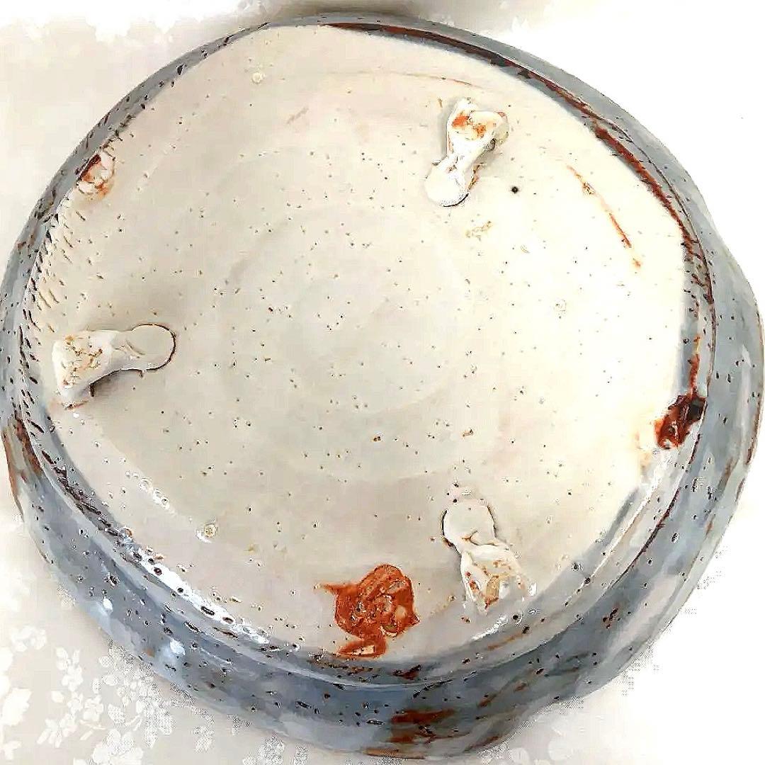 美濃焼 　志野焼　 大皿　桐箱付き　田中源也/作　A5787